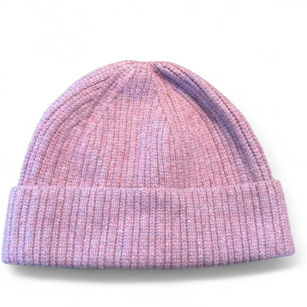 Universal Thread Pink Ribbed Knit Beanie Women's Winter Hat One Size